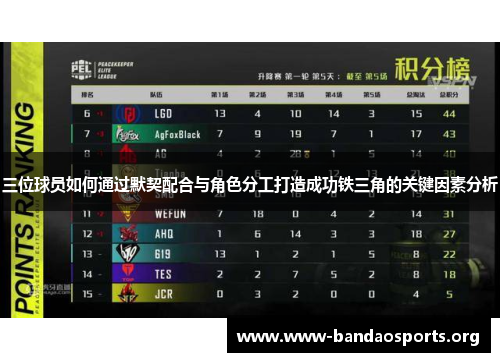 三位球员如何通过默契配合与角色分工打造成功铁三角的关键因素分析